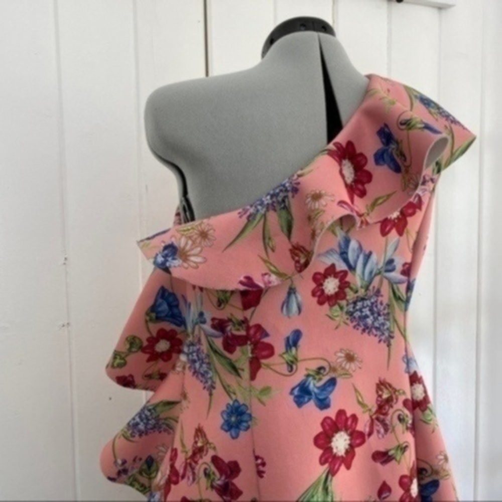 ASOS DESIGN Floral One Shoulder Ruffle Dress​​​ - Picture 5 of 10